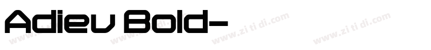 Adieu Bold字体转换